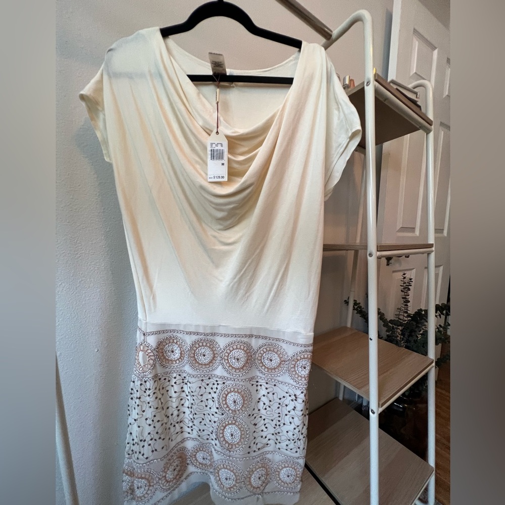 Cream beaded dress